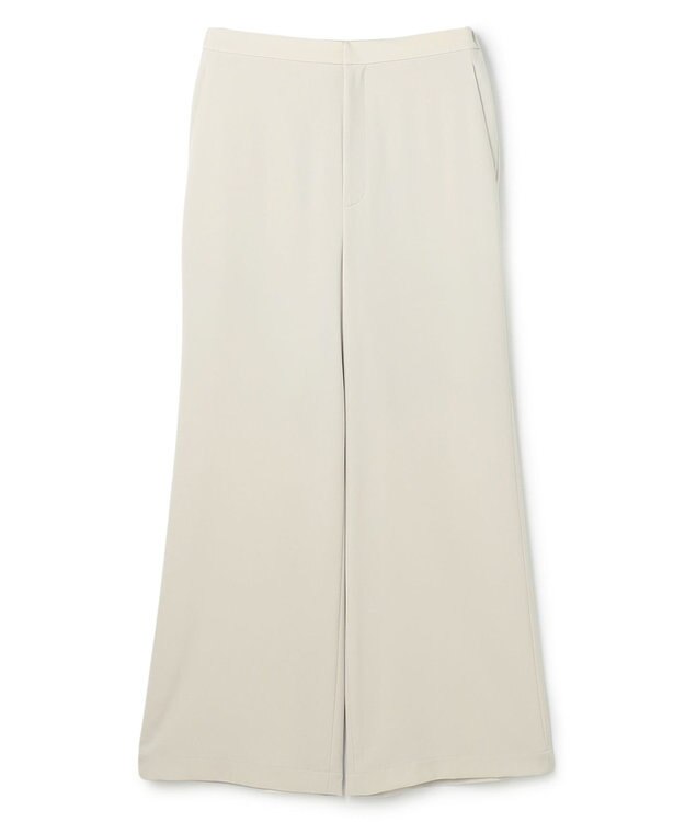 uncrave クールタッチツイル フレアパンツ グレージュ