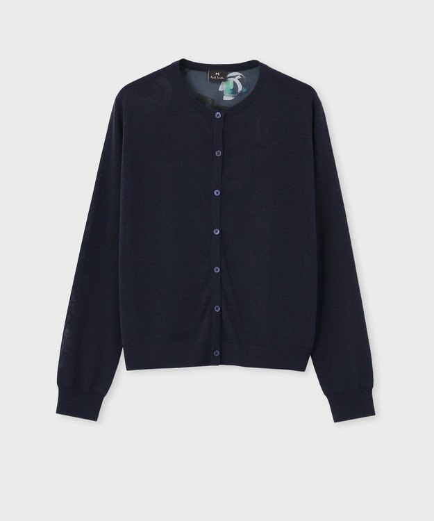 Paul Smith Painted Spot シアーコンビ カーディガン ネイビー