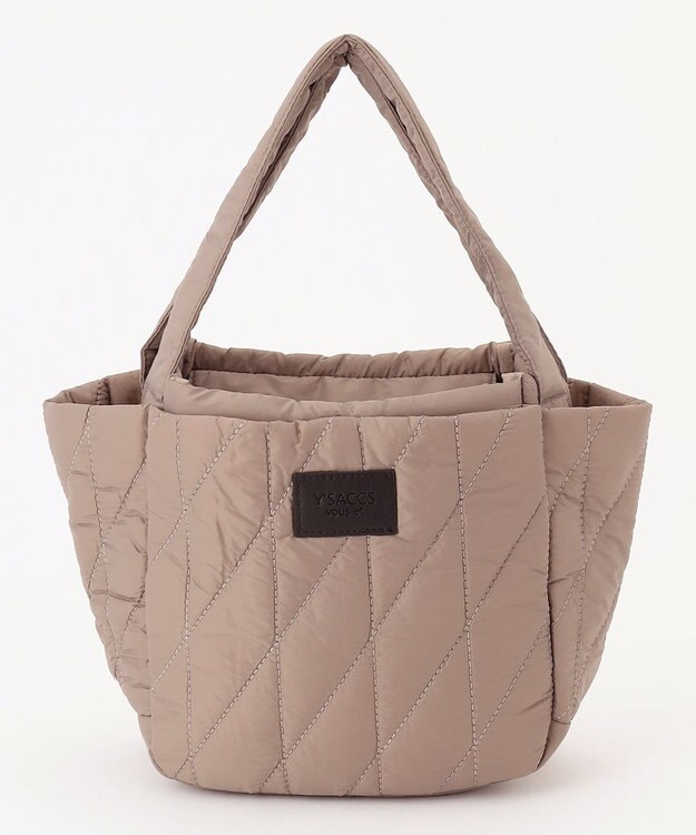 Y'SACCS 【Y’SACCS vous et】キルティングボックストート　Sサイズ ベージュ