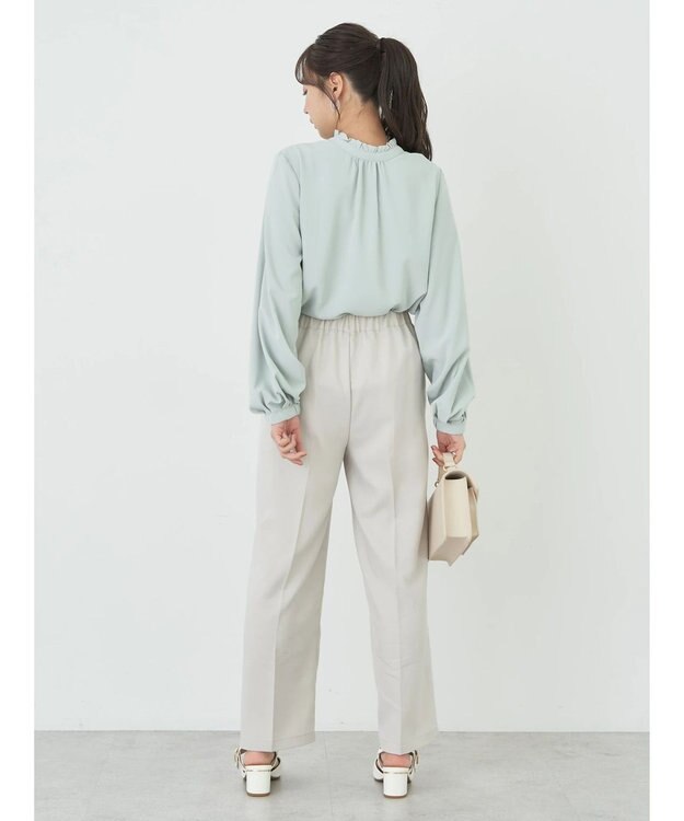 earth music&ecology ２ｗａｙフリルブラウス Mint