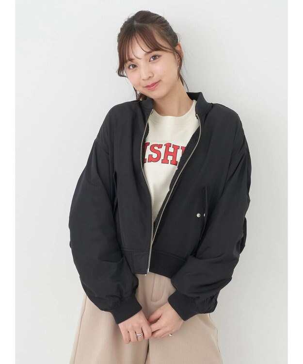 earth music&ecology リバーシブルＭＡー１ Black