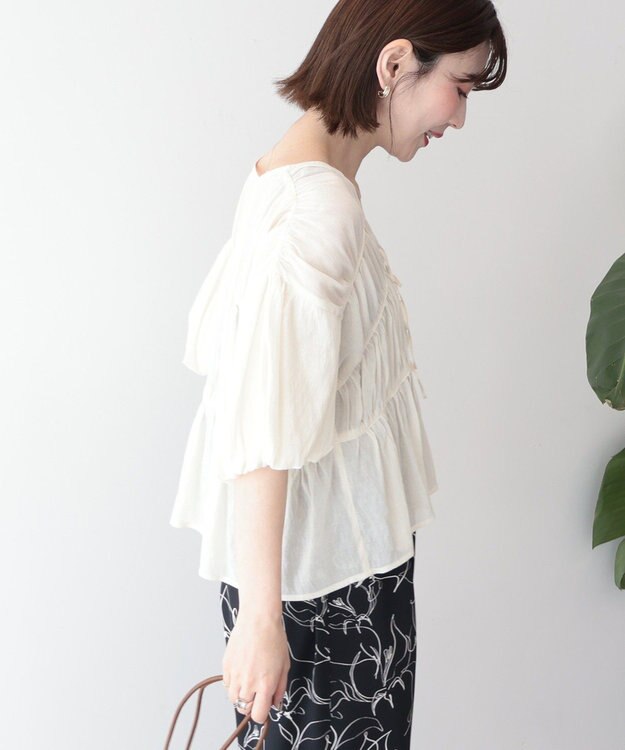 AMERICAN HOLIC フロントリボンブラウス Ivory