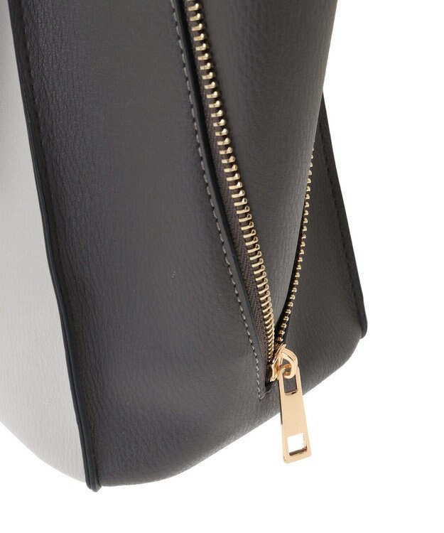 YECCA VECCA 【A4対応】2way配色ZIPデザインバッグ Light Gray