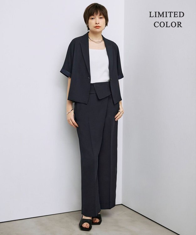 ICB L 【WEB限定カラーあり・洗える】 ブロードステッチリブ タンクトップ オフホワイト系［WEB限定］