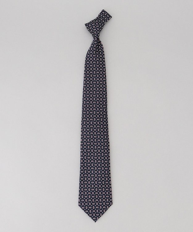 GOTAIRIKU 【日本製】ネクタイ_小紋×ドット柄 ネイビー系8