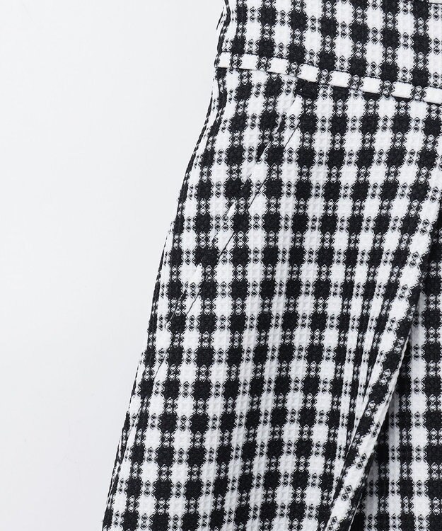 GRACE CONTINENTAL チェックジャンパースカート ブラック