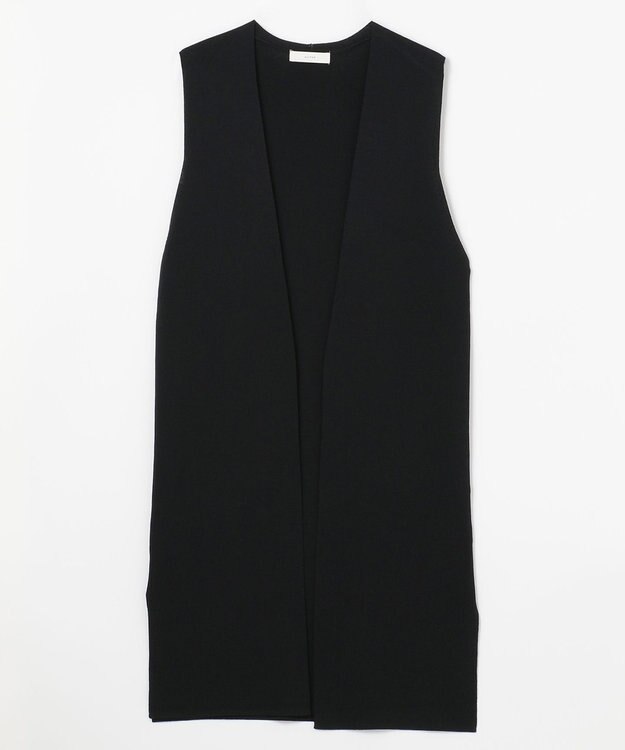 ANY 【洗濯機可/接触冷感】クールタッチニットジレ ブラック