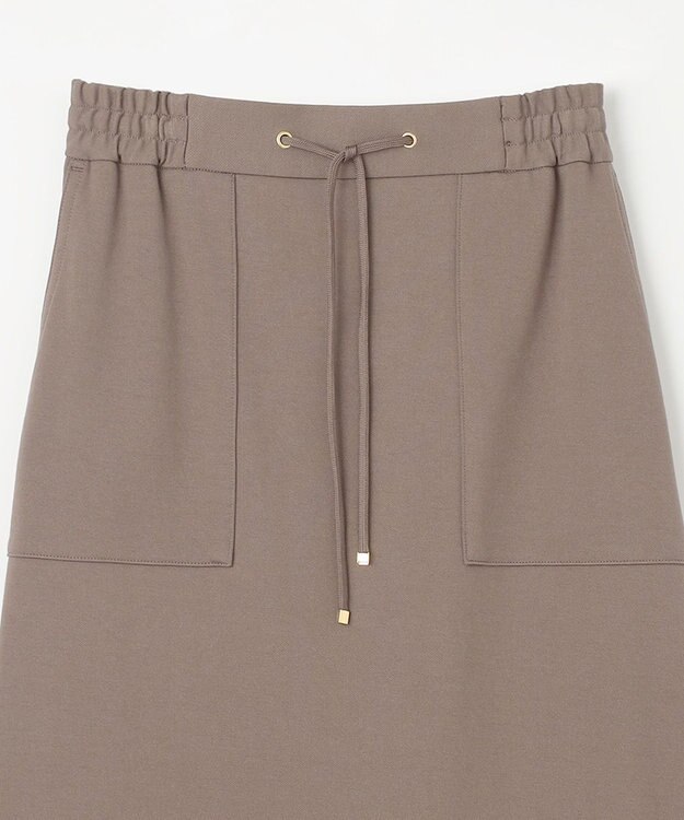 ANY 【WEB限定/洗濯機可能/ウエストゴム/ストレッチ/吸湿発熱】エニィーヒートスカート モカ