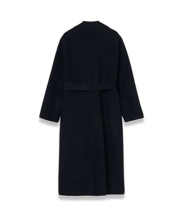 JOSEPH 【WEB&OUTLET限定】ダブルフェイスラムズ　ベルテッドコート Black