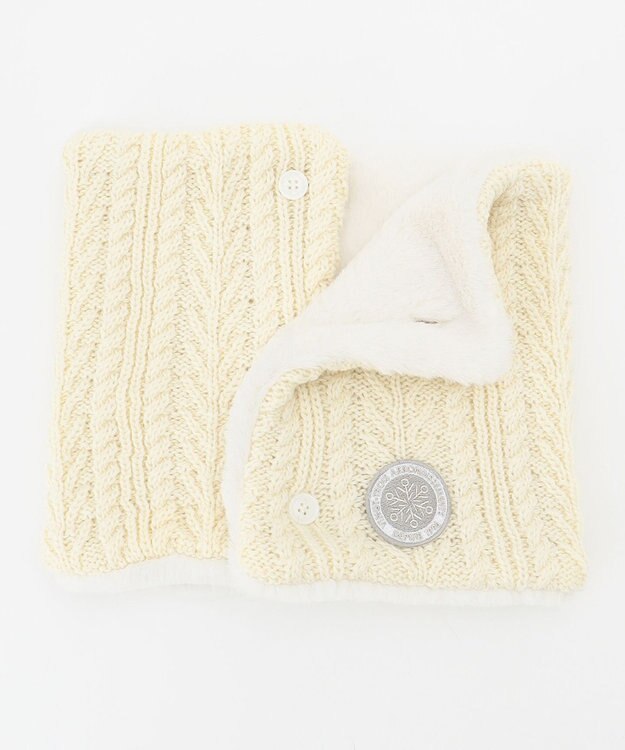 23区GOLF ギフトにも最適！【WOMEN】ニット ネックウォーマー ホワイト系