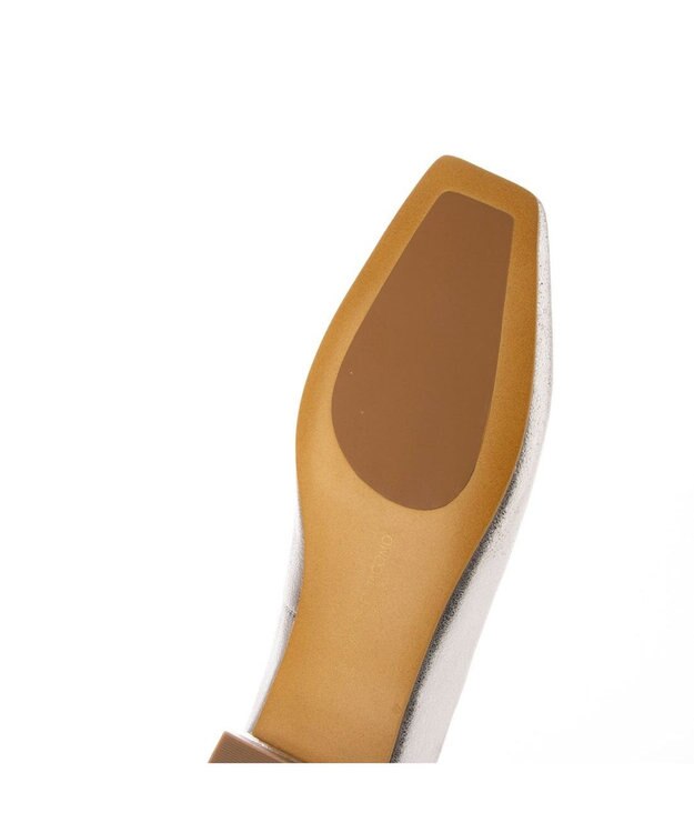 MODE ET JACOMO <MODE ET JACOMO>ローヒールスクエアトゥパンプス シルバー