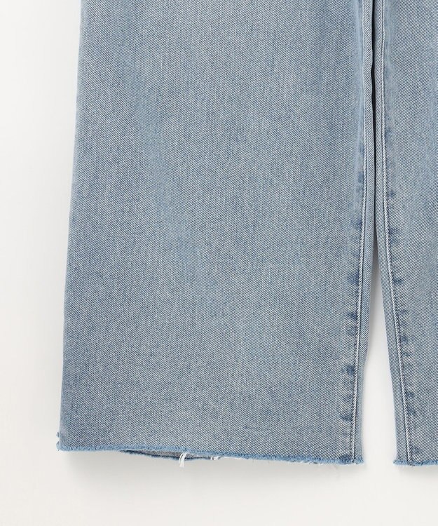 GRACE CONTINENTAL サイドジップデニムパンツ ブルー