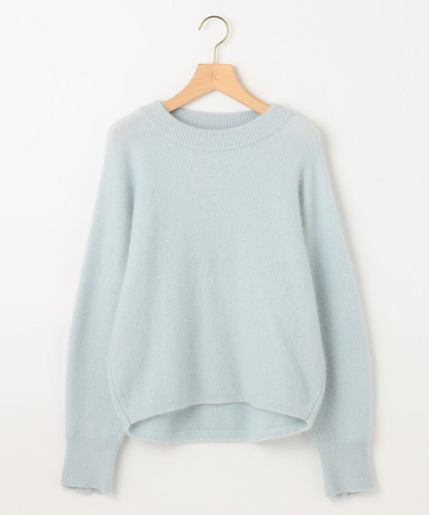 組曲 【手洗い可】フラッフィー ファーニット サックスブルー系