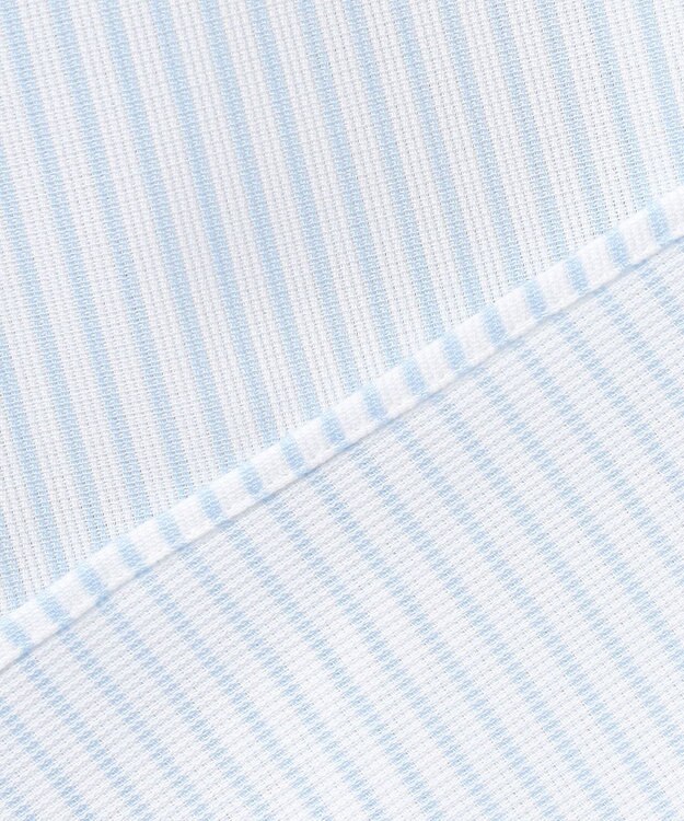 GOTAIRIKU 春夏向け【形態安定】SUMMERPREMIUMPLEATS_スモールボタンダウンカラー 長袖ドレスシャツ_ストライプ(25年春夏モデル) サックスブルー系1