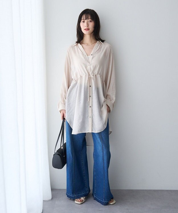 YECCA VECCA 綿麻バギーデニムパンツ Indigo