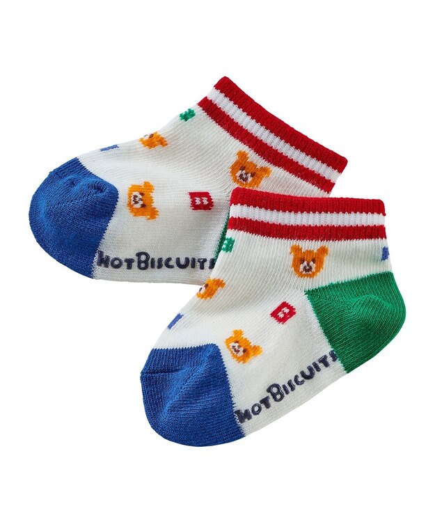MIKI HOUSE HOT BISCUITS 【9-19cm / 靴下2足セット】 ローカット ソックスパック マルチカラー