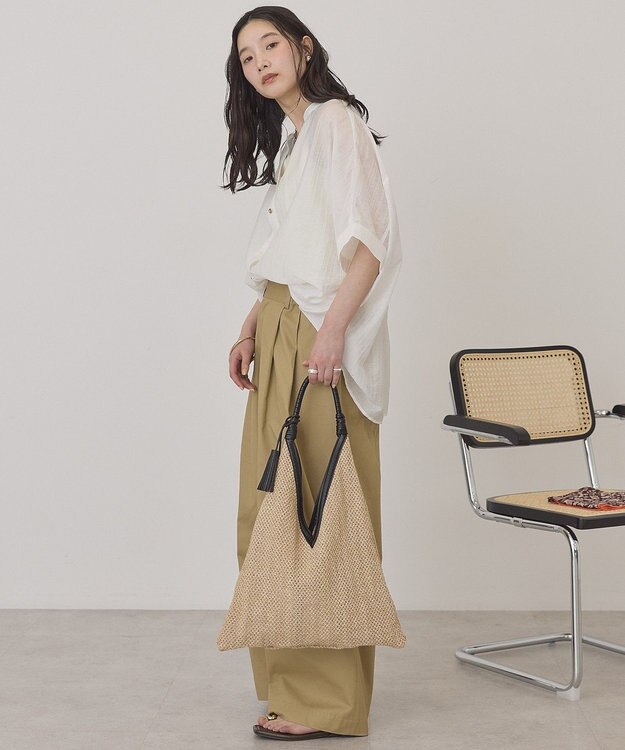 AMERICAN HOLIC スキッパードルマンビッグシャツ Off White