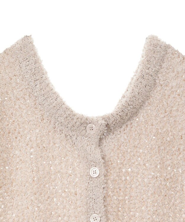 earth music&ecology ファンシーヤーンベスト Beige