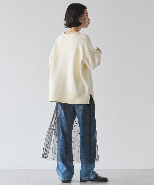 AMERICAN HOLIC バイパチラグランニットプルオーバー Ivory