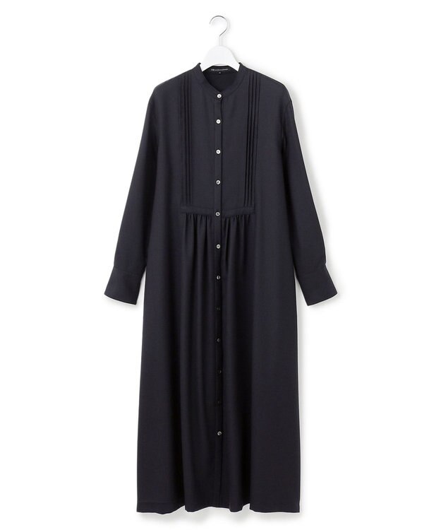 23区 L 【洗える】TWビエラ ブザム ワンピース ネイビー系