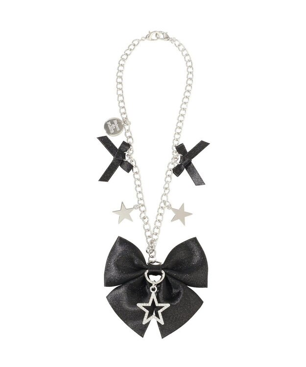 Maison de FLEUR スターリボンバッグチャーム Black