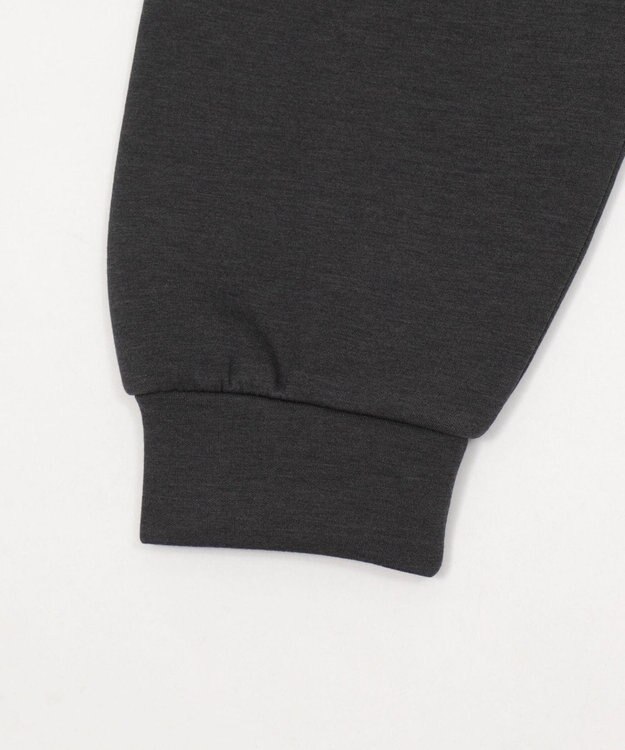 WEGO 【ユニセックス着用ITEM/MLサイズ展開】ワンポイントバイカラープルパーカー ブラック中濃色