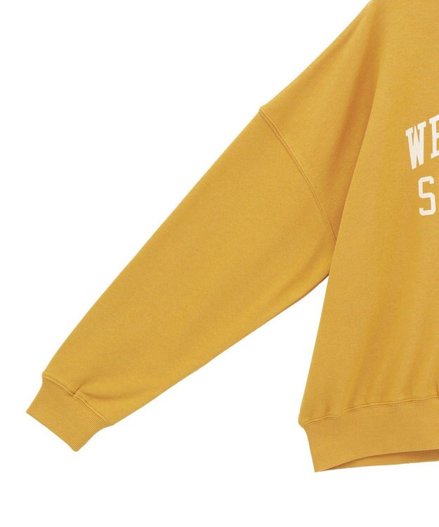 Green Parks オーバーサイズロゴ裏毛プルオーバー Mustard