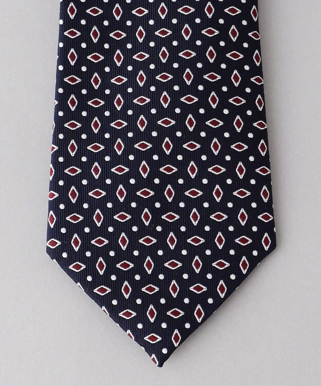 GOTAIRIKU 【日本製】ネクタイ_小紋×ドット柄 ネイビー系8