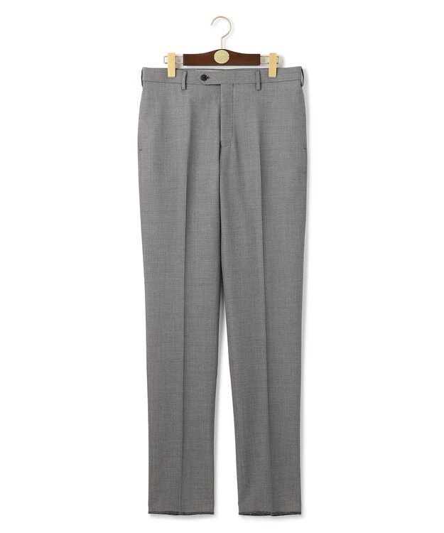 J.PRESS MEN 【ストレッチ / ウォッシャブル可】パワーストレッチウール バーズアイ スラックス ライトグレー系