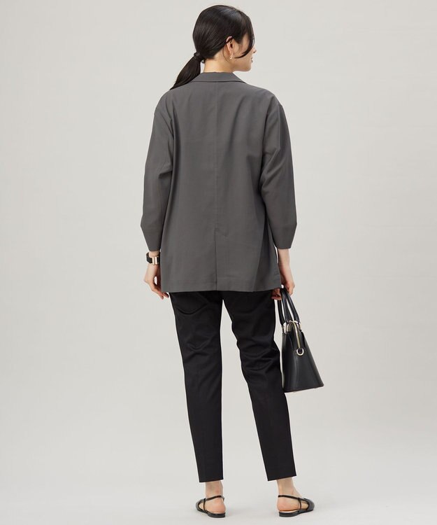 自由区 【洗える】ライトシャツ ジャケット バーント