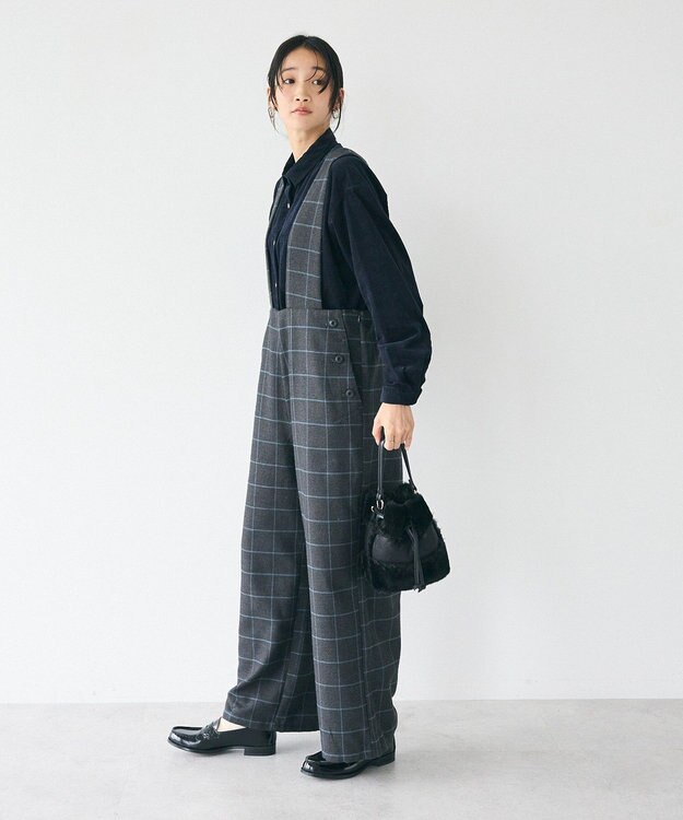 CRAFT STANDARD BOUTIQUE ツイードサロペット Check