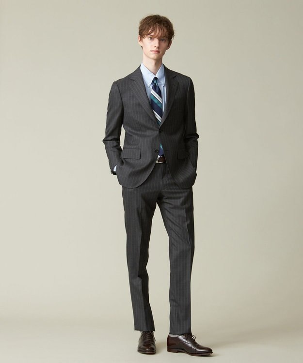 J.PRESS MEN 【ESSENTIAL CLOTHING】インテリジェント ストライプスーツ グレー系2