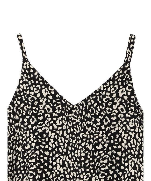 Green Parks ・ＥＬＥＮＣＡＲＥ　ＤＵＥ　レオパードキャミワンピ Black