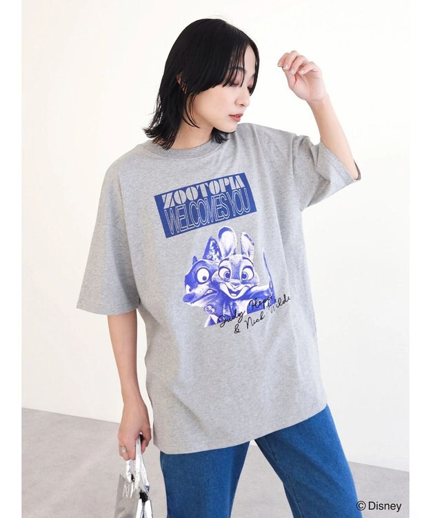 Green Parks ズートピア／グラフィックＴＥＥ Gray Mixture