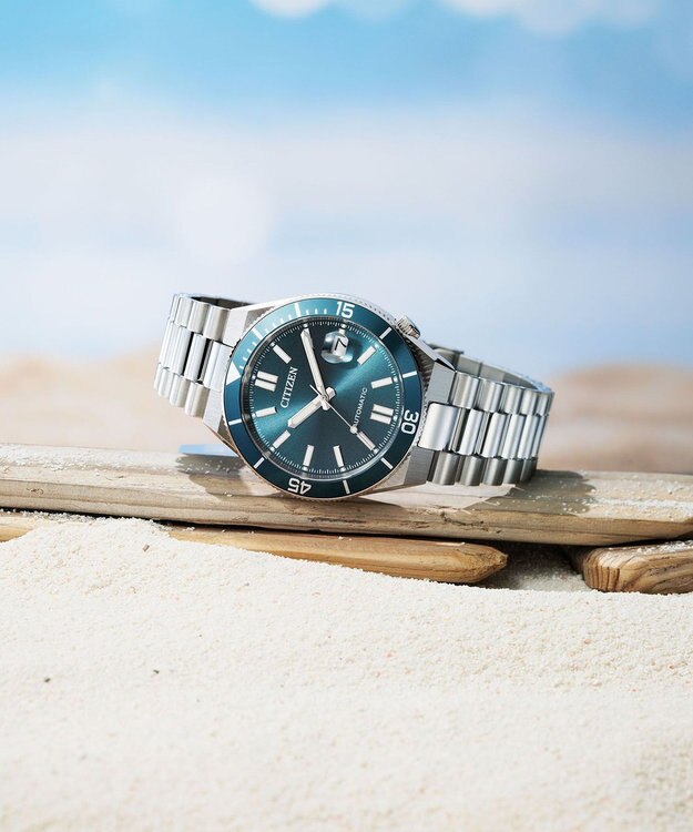 CITIZEN 【メカニカルウオッチ TSUYOSA】豊富なカラーバリエーションが人気の機械式腕時計 NJ0231-56L シルバー