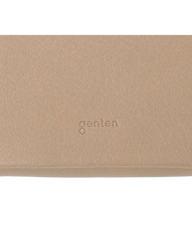 genten ゴートベーシック 二つ折り財布 サンドベージュ