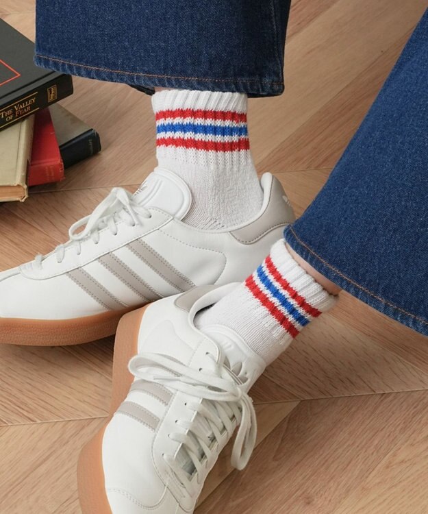 WEGO 3ラインソックス（A） ホワイト