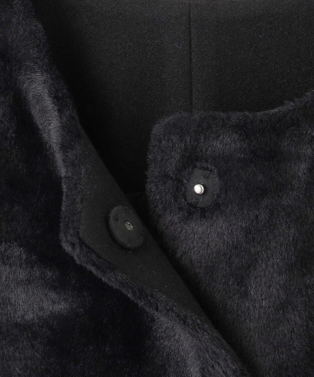 #Newans ペプラムシルエットファージレ ブラック