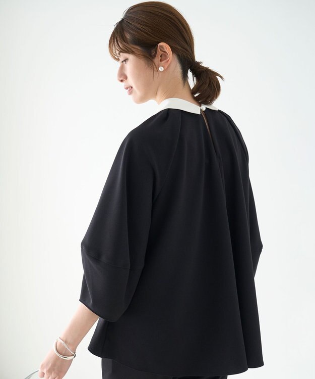 UNFILO BEAUTY MOVE 2WAYブラウス ブラック