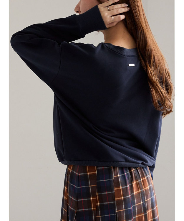 Te chichi プレート付き裏毛PO ネイビー