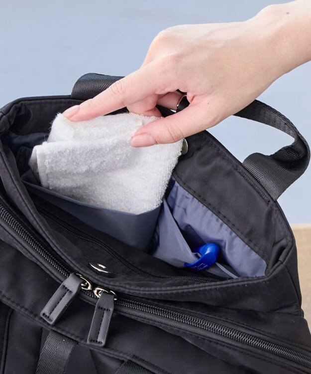 ROOTOTE 3675【多機能-撥水加工】LT.セオルー.アンサンブル-B 02：ブラック