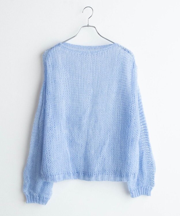 WEGO モヘアライクニットプルオーバー サックス