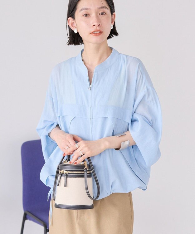 AMERICAN HOLIC 接触冷感シアースポーティーブルゾン Light Blue