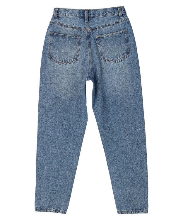 earth music&ecology ウ゛ィンテージ加工テーパードデニム Medium Indigo