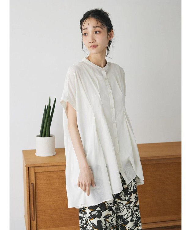 CRAFT STANDARD BOUTIQUE ウ゛ィンテージボイルタックチュニック Off White