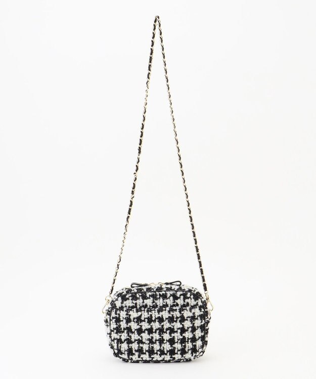 TOCCA TWEED CAMERA BAG カメラバッグ ブラック×ホワイト系