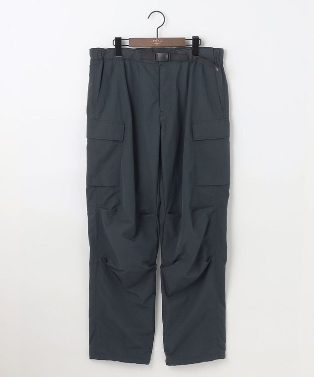 JOSEPH ABBOUD MOUNTAIN 【ECO撥水/起毛裏地】マイクロリップワッシャー カーゴ パンツ ネイビー系