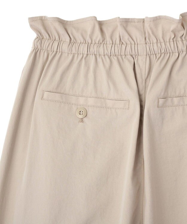 Green Parks ウエストフリルワイドコクーンパンツ Light Beige