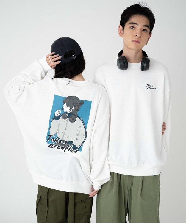 WEGO 【ユニセックス着用ITEM/SMLサイズ展開】アソートグラフィックプルオーバー 柄5