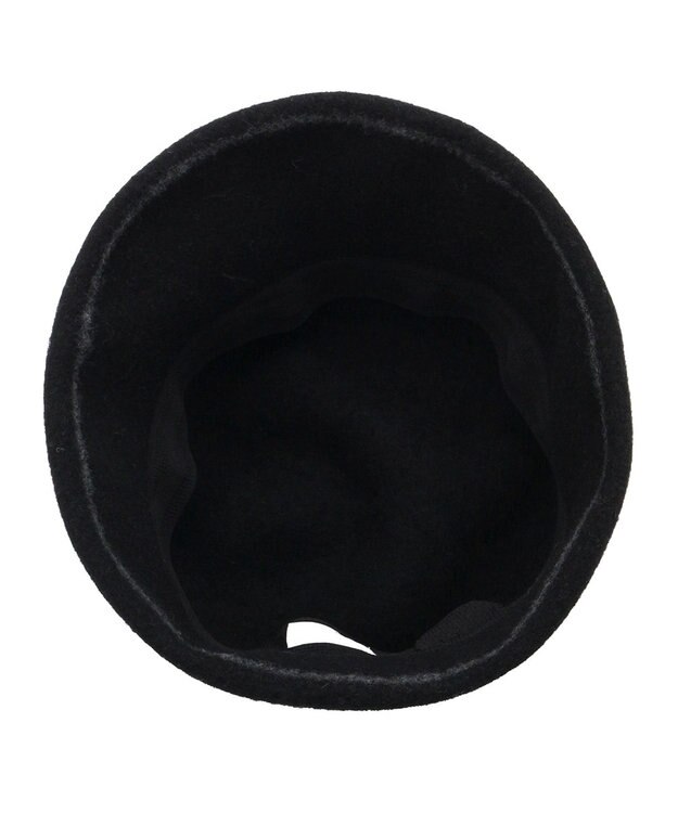 MOONBAT FURLA(フルラ) バスク つば裏ラインクロッシェハット 日本製 ブラック